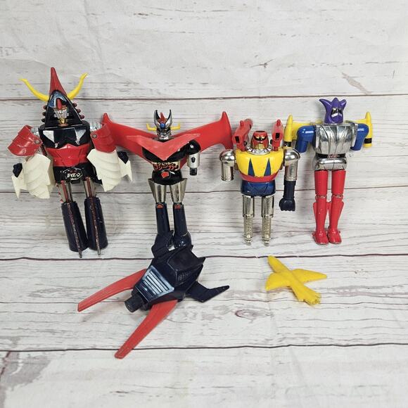 Vintage Shogun Warriors Die-cast Lot Chogokin Mazinger Jouet Poseidon Raider - Picture 1 of 14